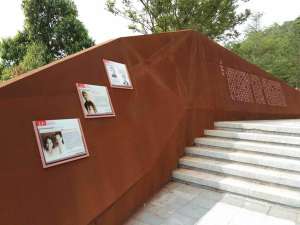 桂阳耐候钢挡土墙